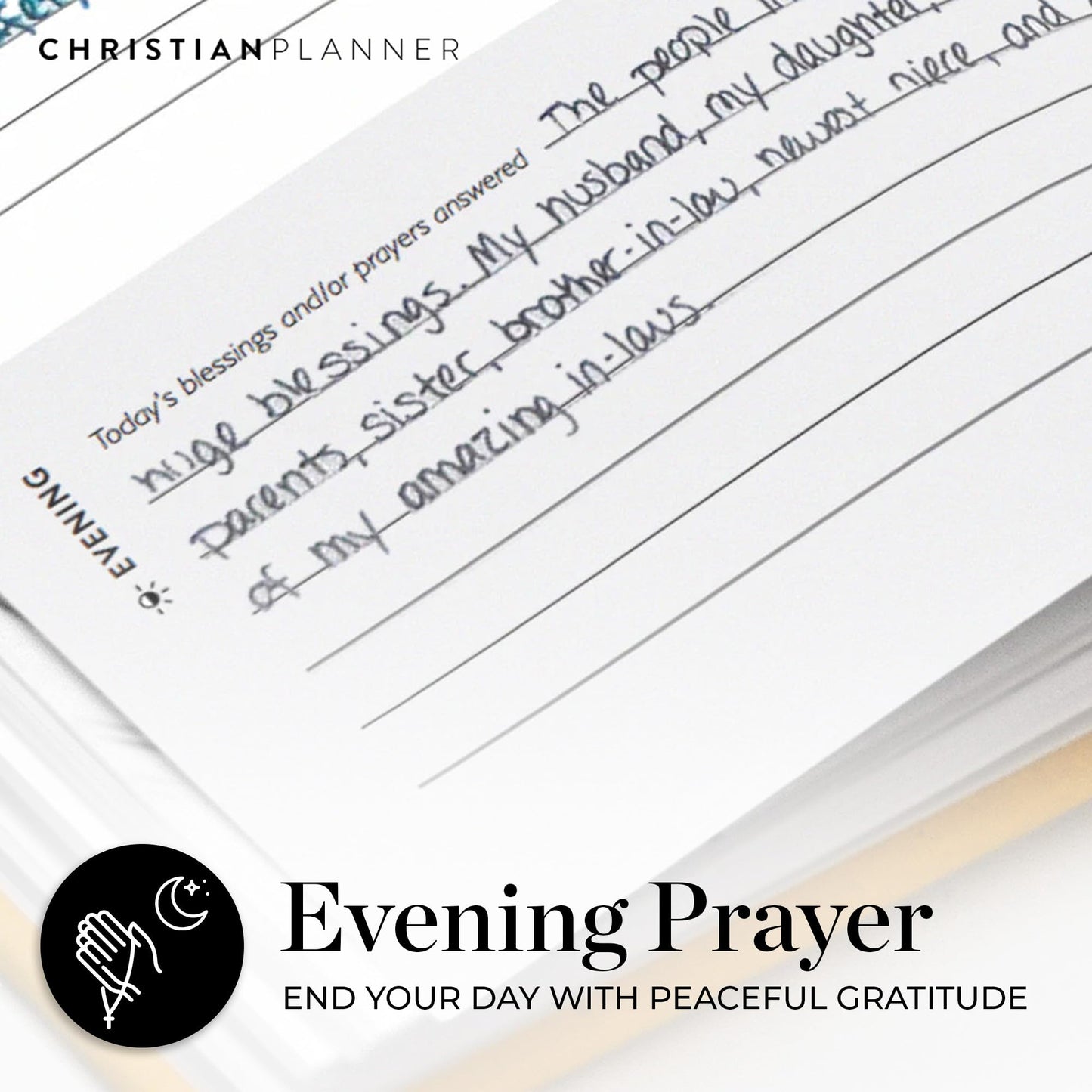 Daily Prayer Journal by Christian Planner 6 Month Undated Journal - Inspire Your Connection with The Lord - Prayer Habits & Bible Study (Indigo Blue)